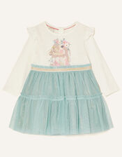 Baby Bunny Disco Dress, Blue (AQUA), large