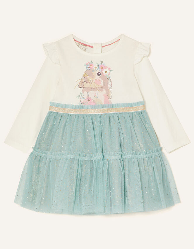 Baby Bunny Disco Dress, Blue (AQUA), large