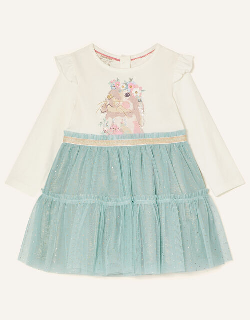 Baby Bunny Disco Dress, Blue (AQUA), large