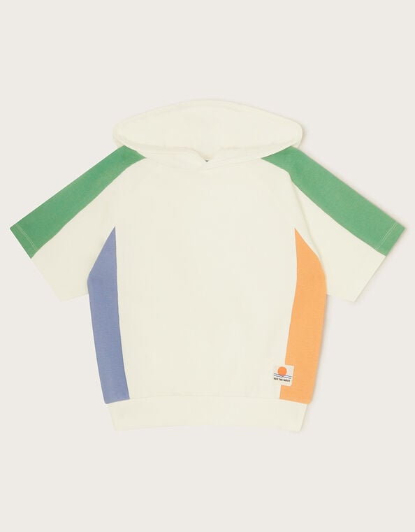 Colour Block Ribbed Sweater, Ivory (IVORY), large