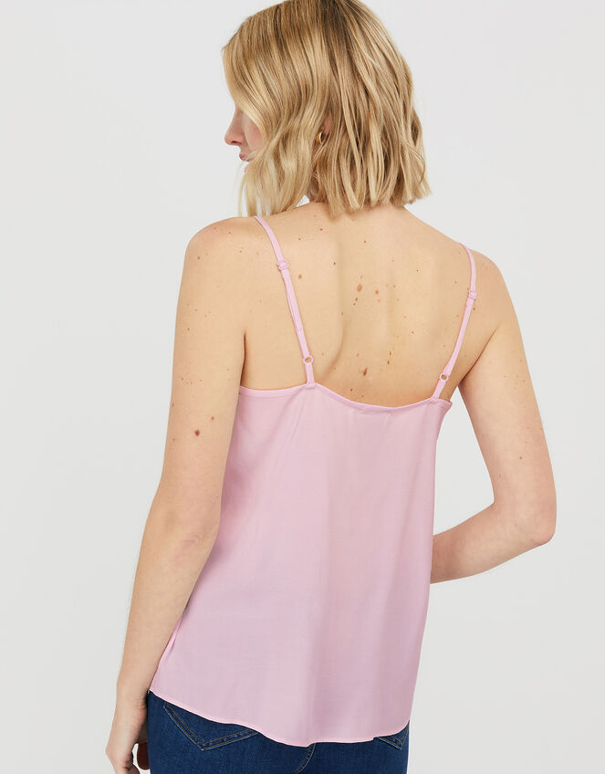 Bella Frill Cami Top, Pink (BLUSH), large