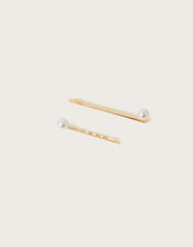 Pearl Hair Slides Set of Two, , large