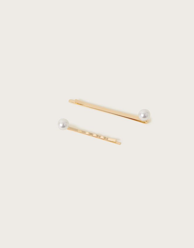 Pearl Hair Slides Set of Two, , large