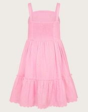 Cutwork Broderie Dress, Pink (PINK), large
