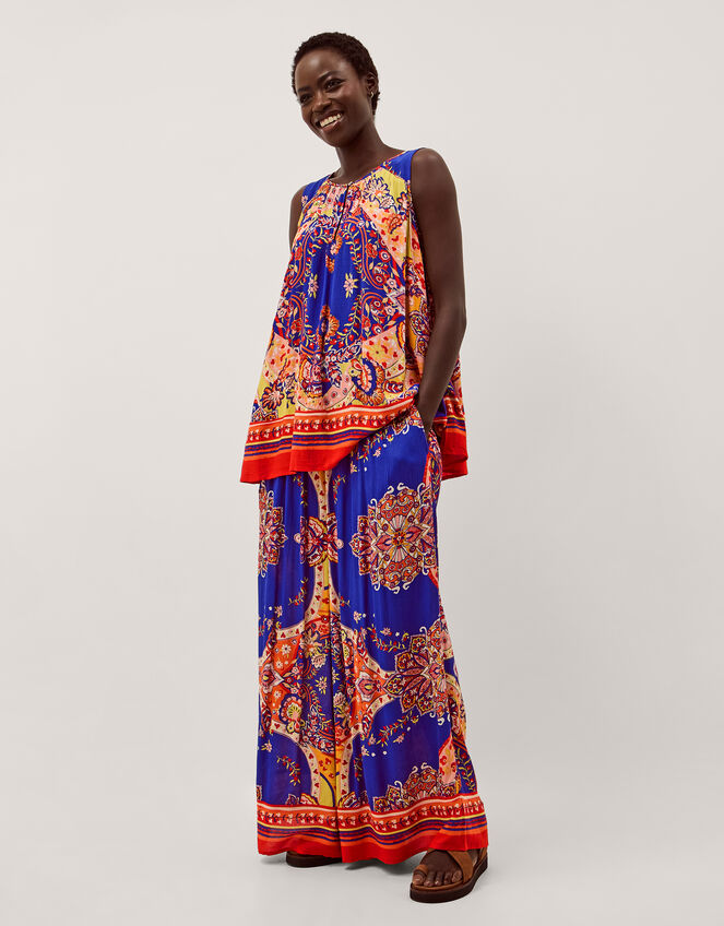 Padma Sleeveless Printed Top Blue