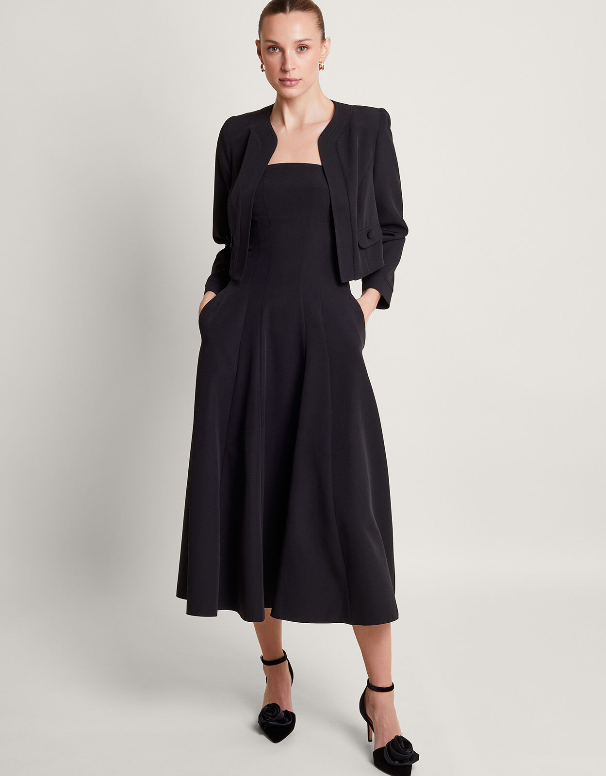 Monsoon cropped jacket sales