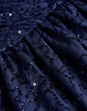 Abigail One Shoulder Prom Dress, Blue (NAVY), large