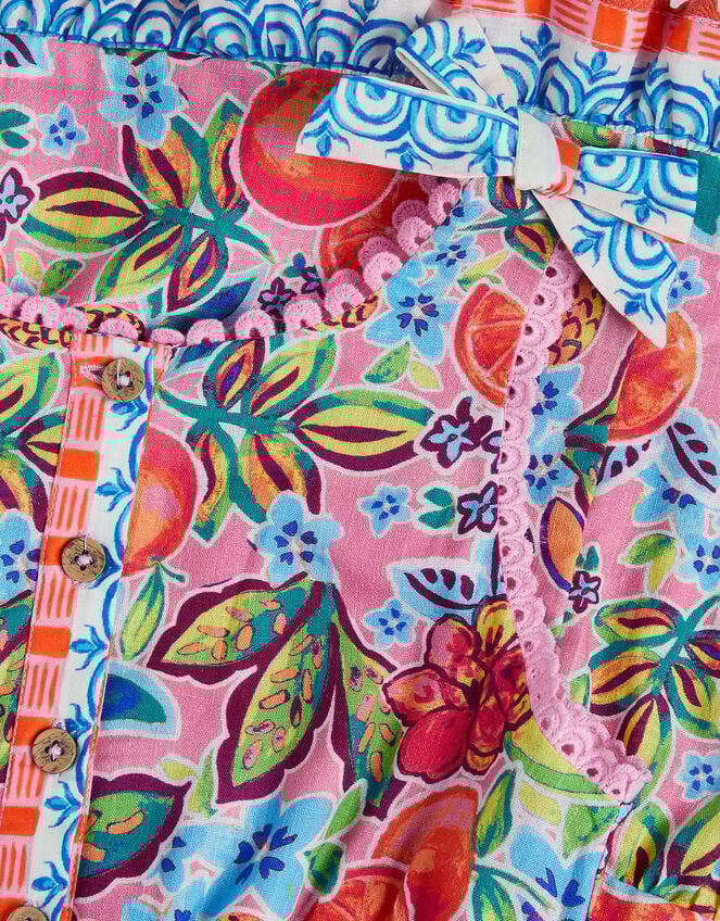 Alani Fruit Print Playsuit, Pink (PINK), large