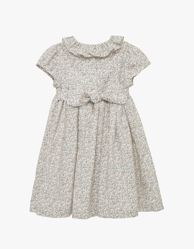 Trotters Emma Floral Smocked Dress, Blue (BLUE), large