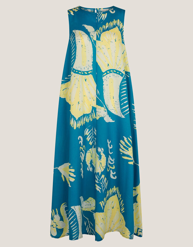 Amisha Tunic Midi Dress, Teal (TEAL), large