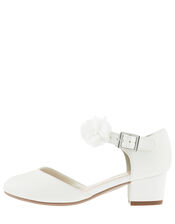 Macaroon Floral Corsage Heeled Shoes, Ivory (IVORY), large