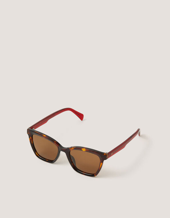 Acetate Tort Wayfarer Sunglasses, , large