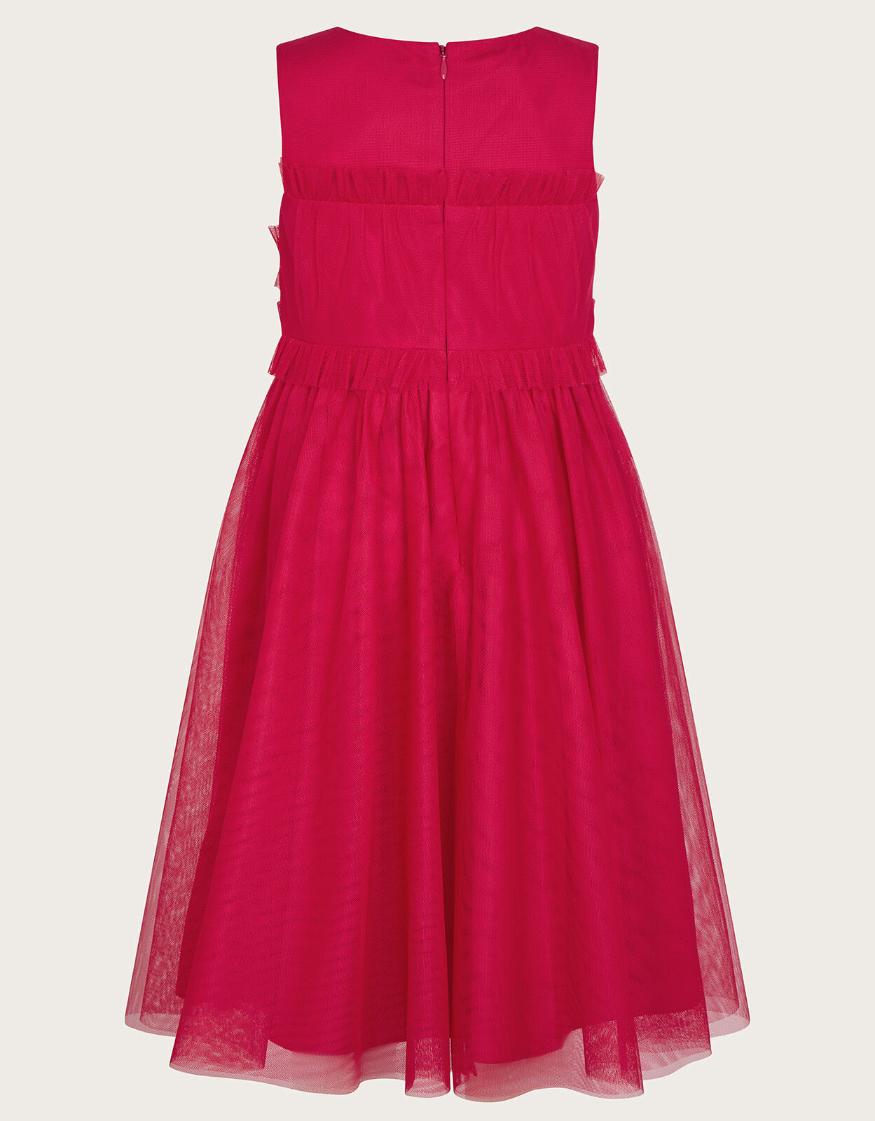 Monsoon red dress girl hotsell