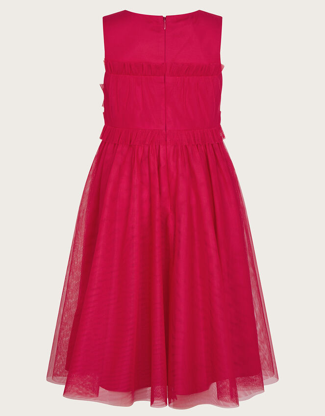 Marcia Ruffle Dress, Red (RED), large
