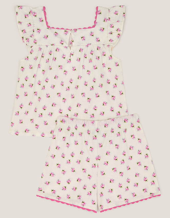 Floral Jersey Short Pyjamas Set, Pink (PINK), large