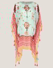 Abbie Floral Mini Kaftan, , large
