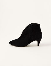 Low Vamp Suede Ankle Boots, Blue (NAVY), large