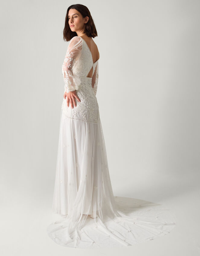 Josette Embellished Maxi Wedding Dress Ivory Wedding Dresses