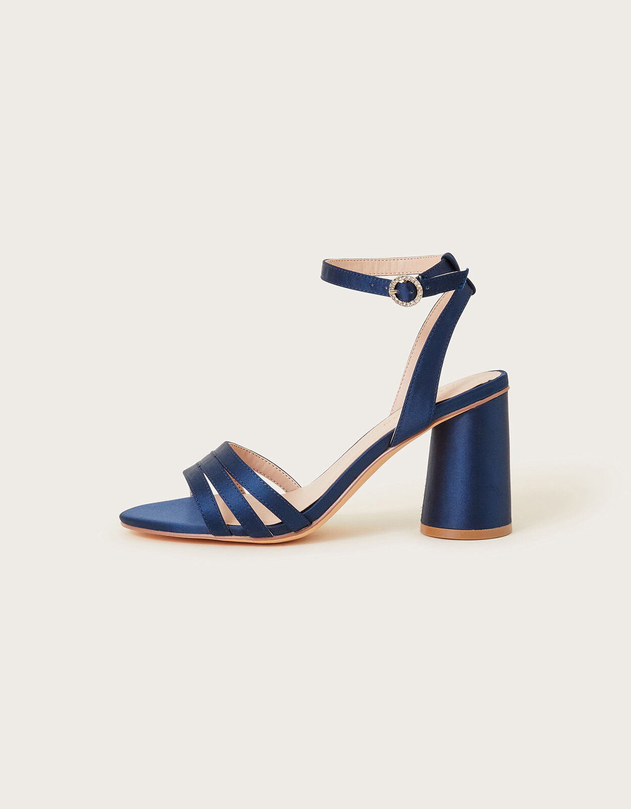 Navy blue store block heels uk