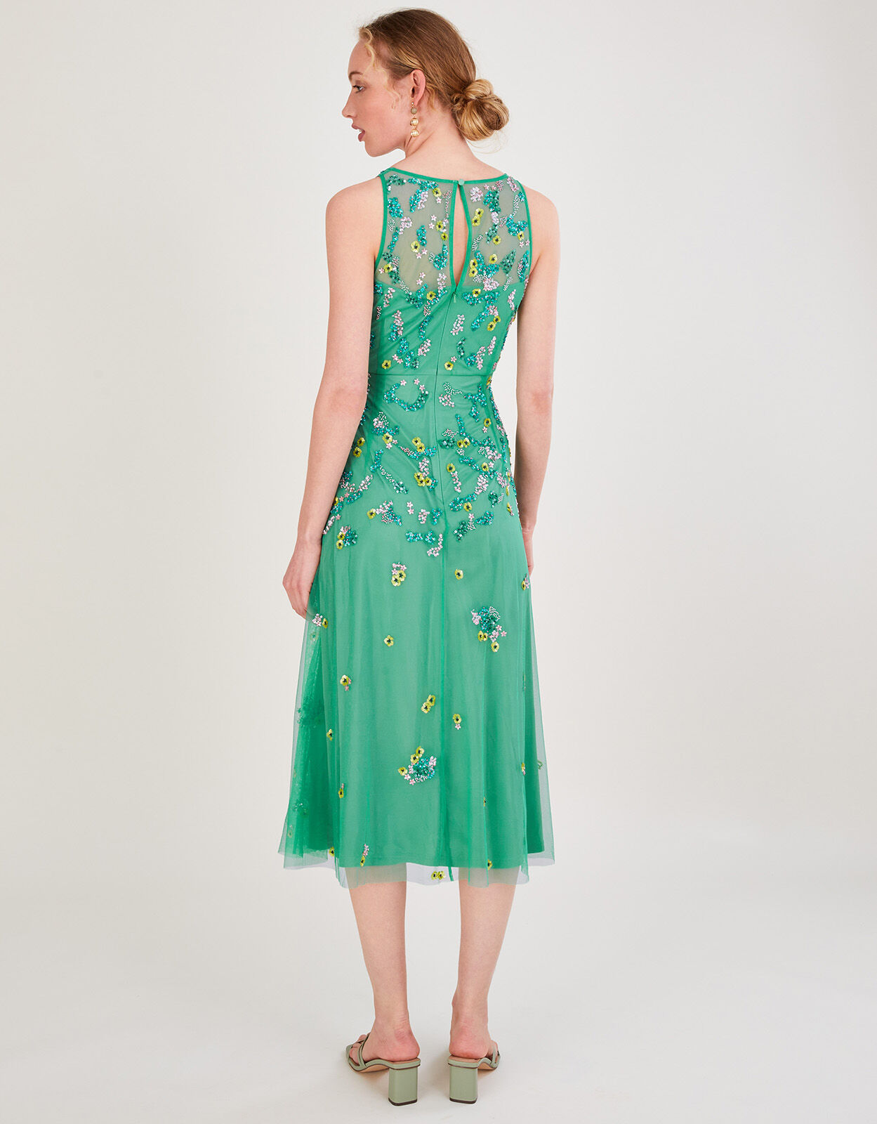Polyester midi dress 2025