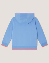 Reading Dinosaur Hoodie, Blue (BLUE), large