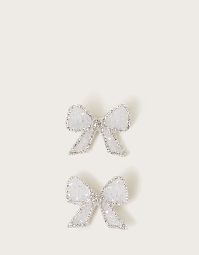 2-Pack Beaded Hair Bows, , large