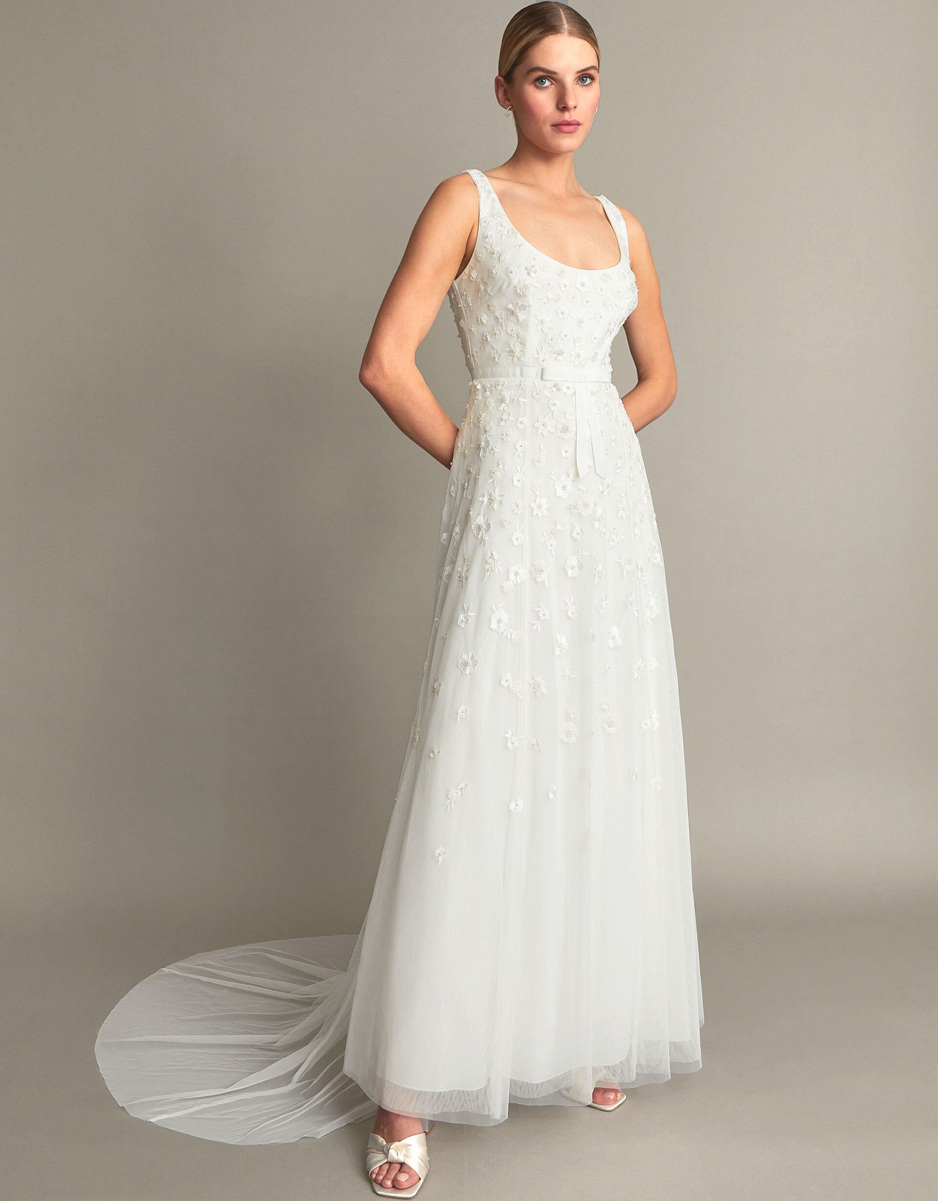 Amelie Embroidered Bridal Dress Ivory Wedding Dresses Monsoon UK