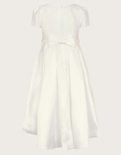 Henrietta Pearl Belt Dress, White (WHITE), large