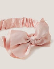 Satin Bow Bando Headband, , large