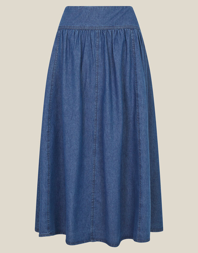 Paloma Denim Midi Skirt Blue