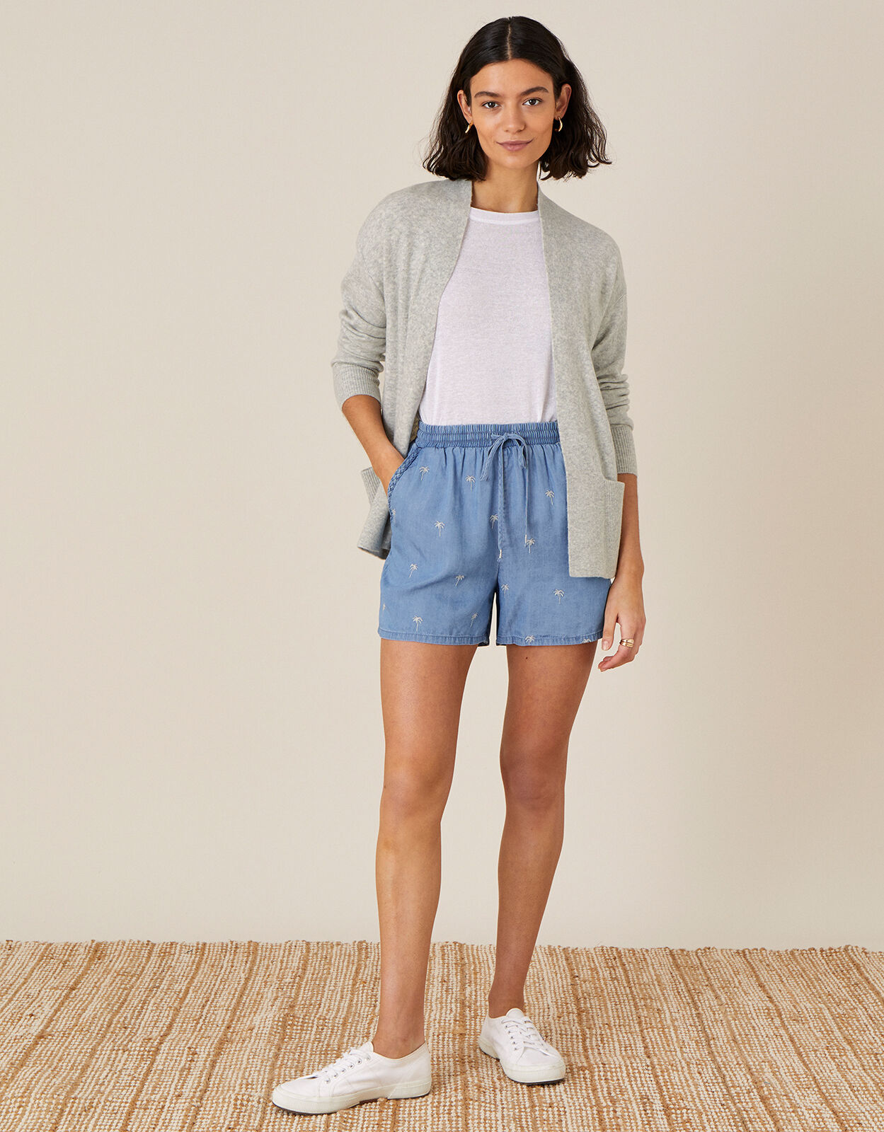 monsoon denim shorts