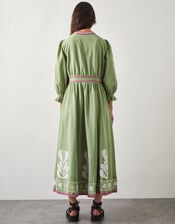 East Valeria Appliqué Midi Dress, Green (GREEN), large