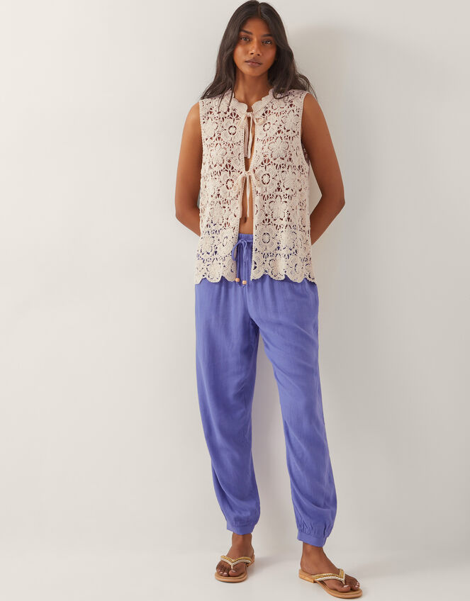 Judy Tapered Trousers, Blue (BLUE), large