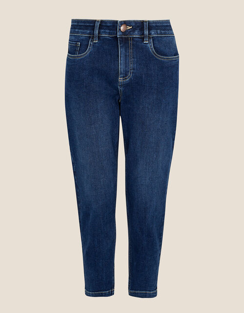 Idabella Crop Denim Jeans with Sustainable Cotton, Blue (DENIM BLUE), large