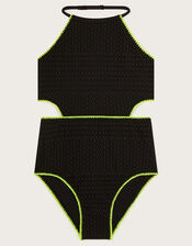 Crochet Swimsuit , Black (BLACK), large
