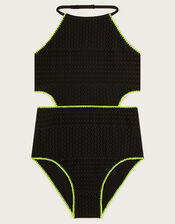 Crochet Swimsuit , Black (BLACK), large