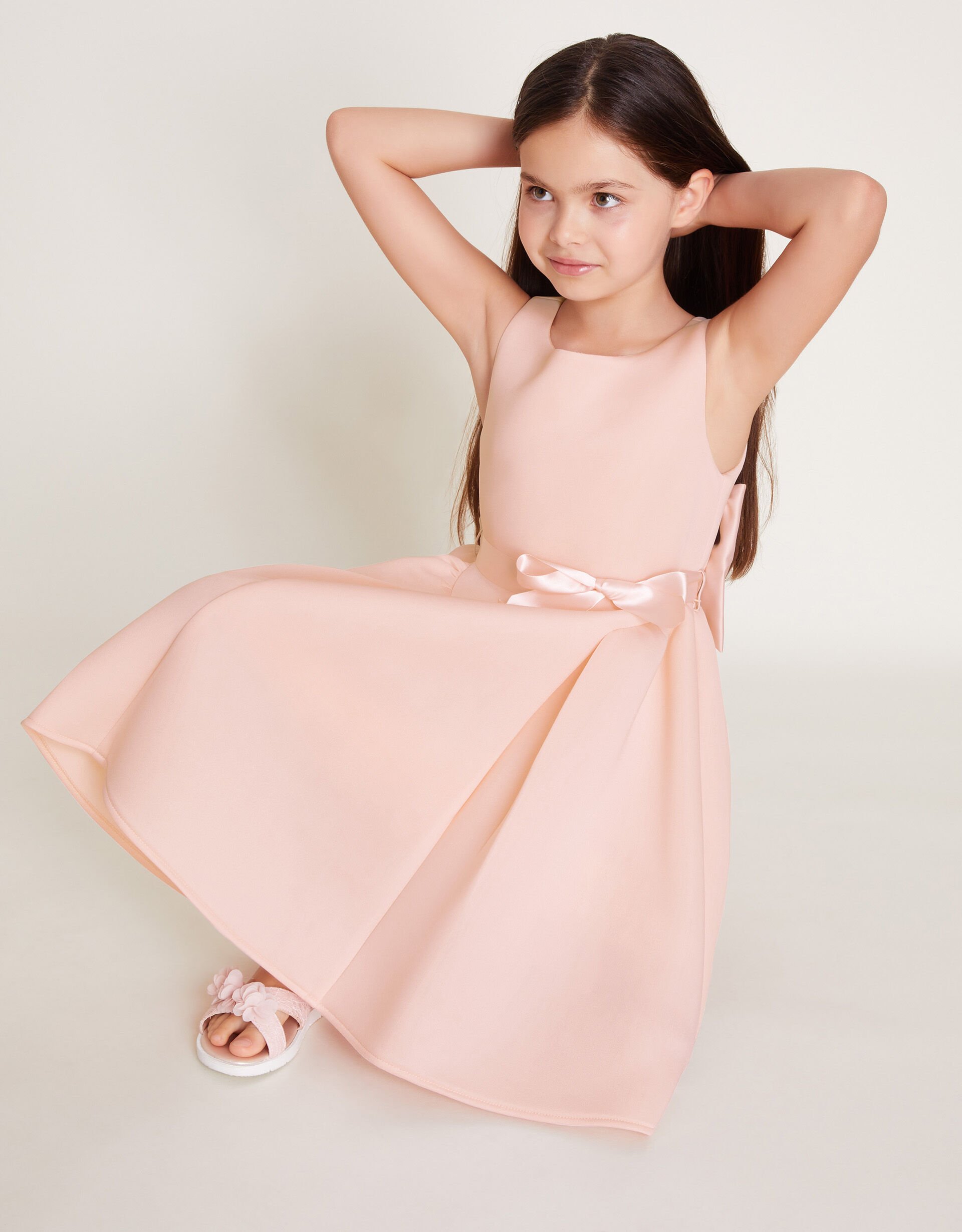 Molly Scuba Bridesmaid Dress Pink