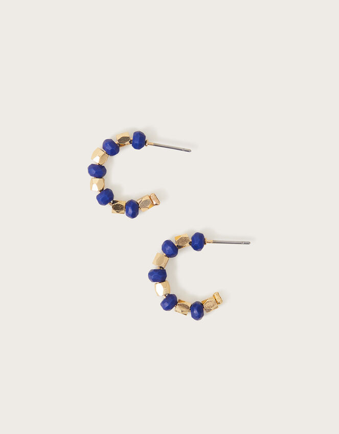 Beaded Hoop Earrings, , large