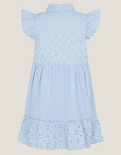 Broderie Shirt Dress, Blue (BLUE), large
