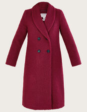 Revel Coat Berry Check Boucle