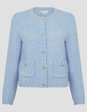 Suki Stitch Cardigan, Blue (PALE BLUE), large