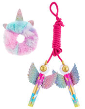 Unicorn Skipping Rope and Scrunchie Set, , large