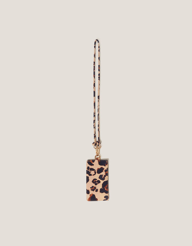 Leopard Print Card Holder Lanyard