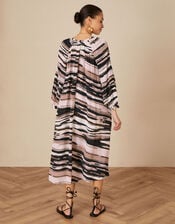 Gelato Stripe Dress in Sustainable Fabric, Natural (NATURAL), large