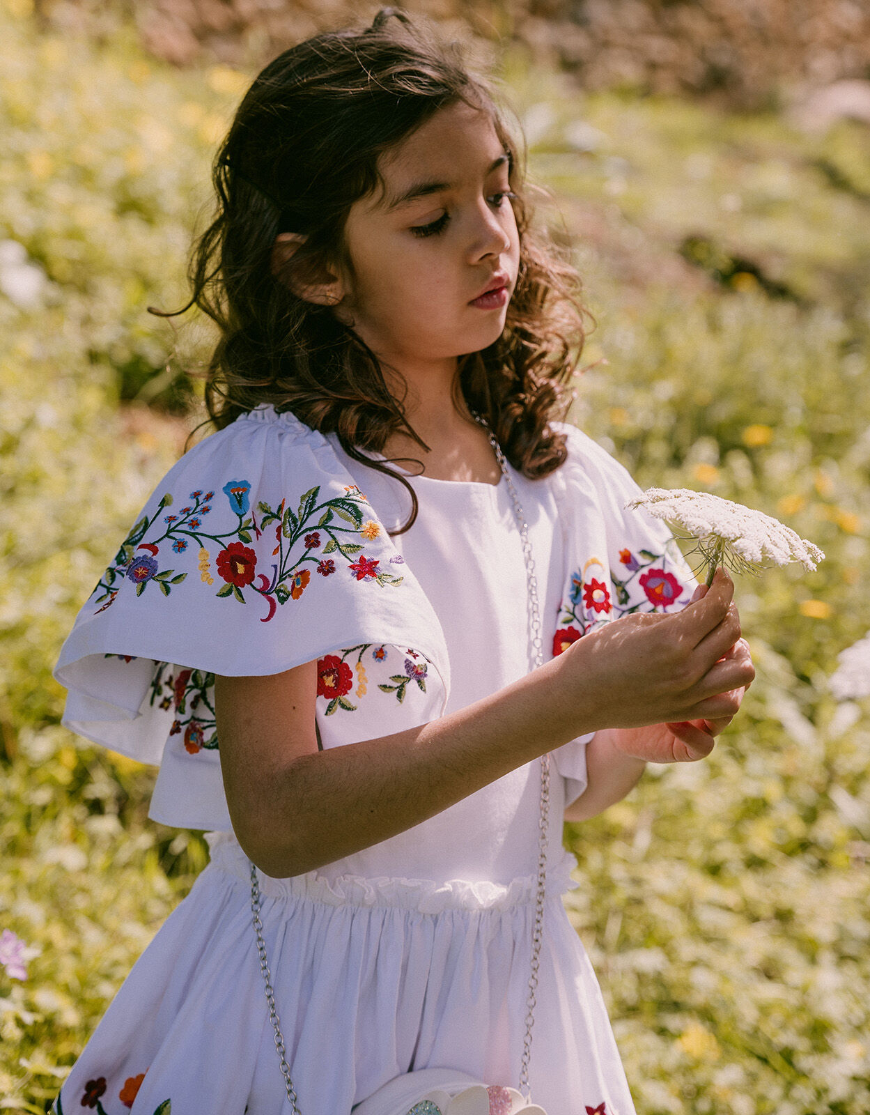 Boutique Kaia Embroidered Flutter 