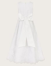 Lola Lace Communion Dress, White (WHITE), large