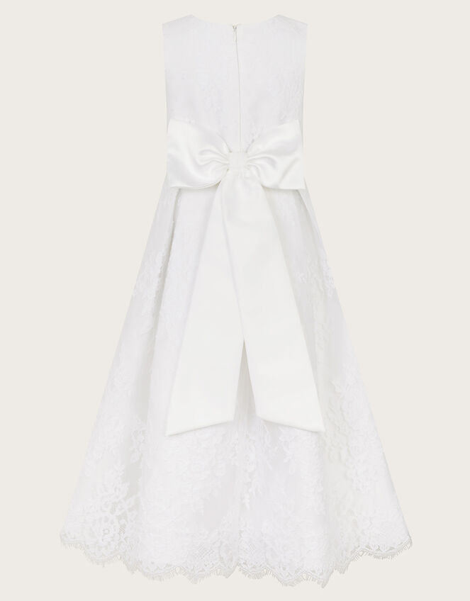 Lola Lace Communion Dress, White (WHITE), large