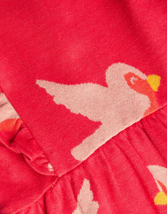 Baby Robin Ponte Dress, Red (RED), large