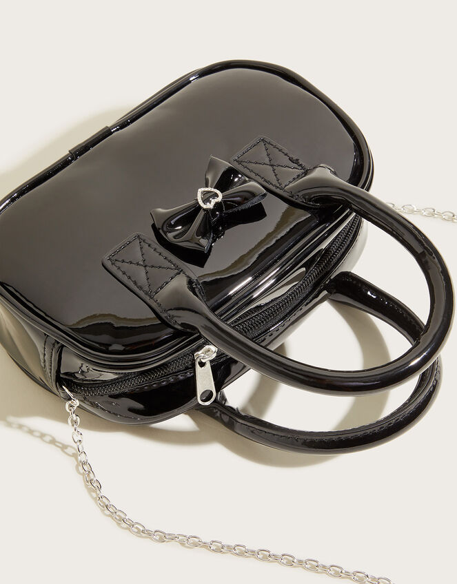 Patent Bow Tote Bag, , large