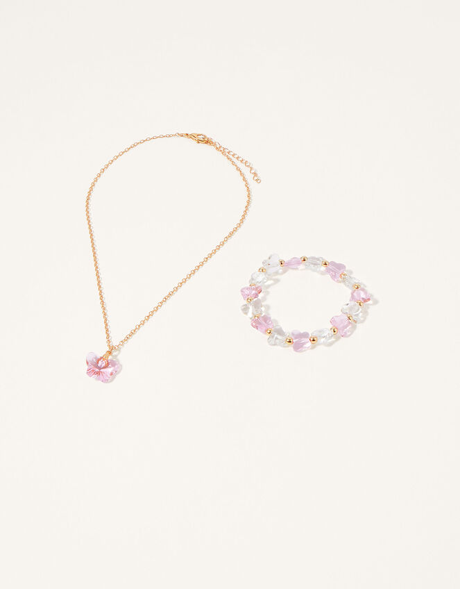 Gem Butterfly Jewellery Set, , large